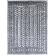 Hand Knotted Tribal Bokhara Wool Rug - 9'0'' x 12'2''