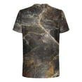 thumbnail image 4 of Fnnxeal Mens Abstract Marble Print Short Sleeve T-Shirt Green Stone Graphic Tee Casual Streetwear Top Soft Cotton Polyester Blend Big Tall Sizes Available,Size 3XL, 4 of 5