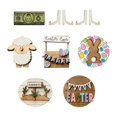 thumbnail image 1 of Juego de decoración de bandejas en capas de Pascua, decoración de mesa de granja, suministros para fiestas 8 piezas, 1 of 9