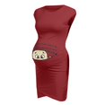 thumbnail image 4 of Weiqiqre Robe d'Été de Maternité pour Femmes, Robe Mini Décontractée à Imprimé pour Femmes Enceintes, 4 of 7