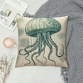 thumbnail image 2 of JEUXUS  Vintage Marine Life Decorative Pillow Covers Cut&nbsp;Jellyfish&nbsp;Starfish Home Throw Pillowcase&nbsp;Cushion Cover for Couch Bedroom Decor, 2 of 5