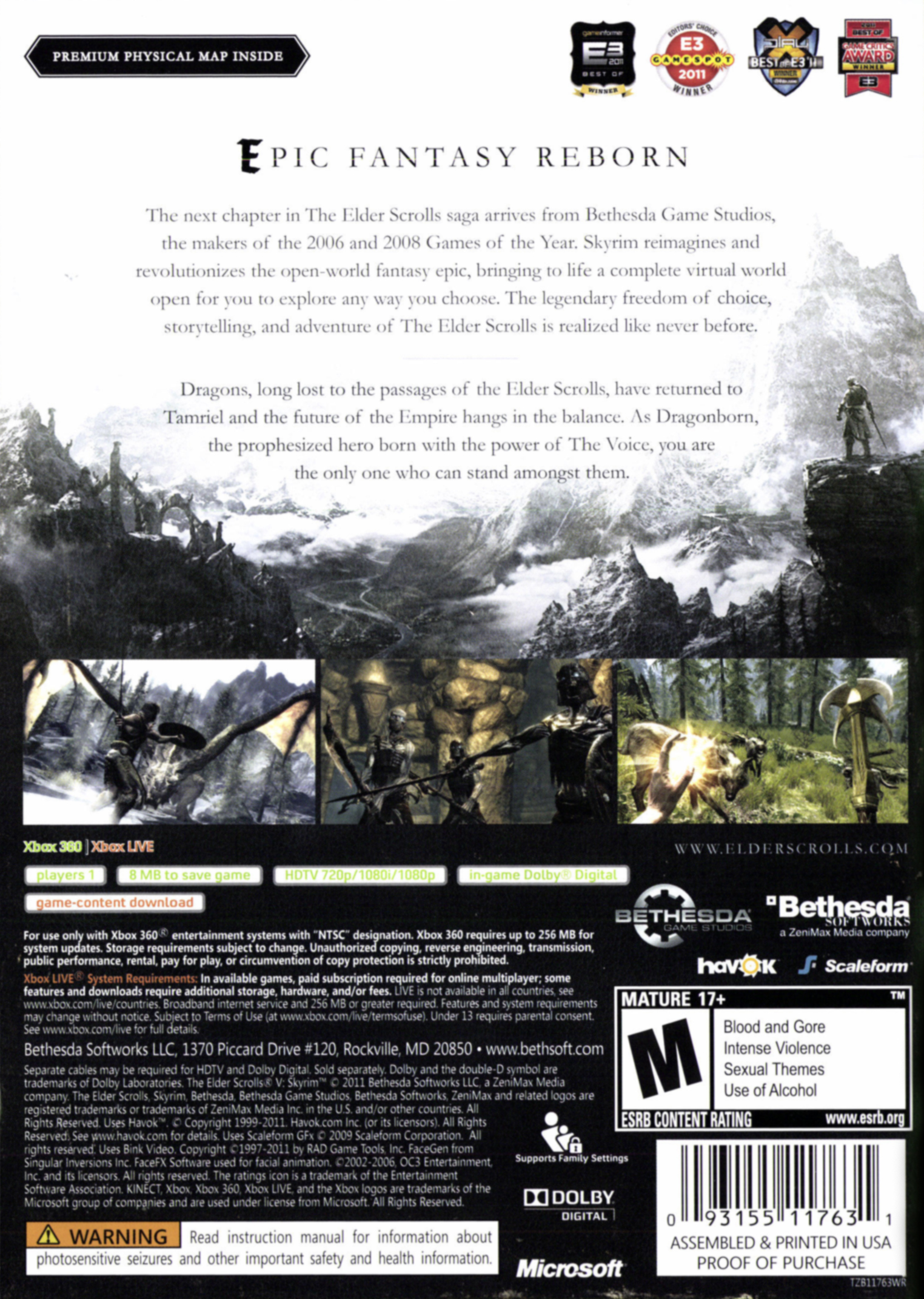 Elder Scrolls V: Skyrim (Xbox 360 / PS3 / PC) Bethesda Softworks - image 2 of 12