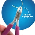 thumbnail image 5 of Beadalon Professional Series Tungsten Carbide Jaw Hard Wire Semi-Flush Cutter, Dark Blue Vinyl-Free Grips, Stainless Steel, cuts up to 14 gauge Wire, 5.75 in, 5 of 5