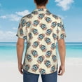 thumbnail image 4 of Balery 70s Disco Ball Camisas hawaianas de manga corta para hombre, camisas playeras de corte holgado, camisas de vacaciones con botones,XX-Large, 4 of 7