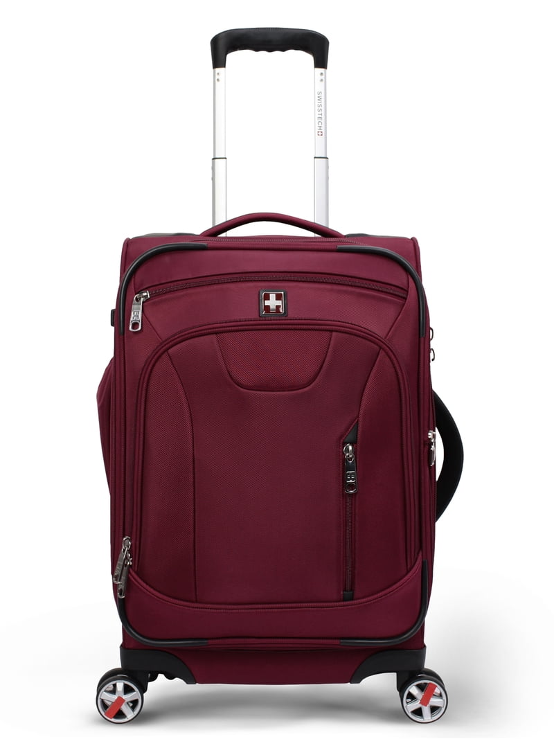 Swiss Tech Executive 21 Inch Soft side Carry-on Luggage, Red