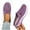 Purple, variant on Fnooota Womens Slip on Sneakers, Casual Non Slip Summer Mesh Walking Shoes Gray Size 9