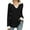 Black, variant on IWEMEK Women Tops Casual Fall Long Sleeve Shirts Comfort V-Neck Basic Tees Softness Jersey Baggy T-Shirts Black Top 2024