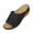 #263-Black, variant on Roncen Summer Beach Sandals for Women Comfortable Wedge Sandals Leather Open Toe Slides with Arch Support Ladies Dressy Flower Flat Platform Sandals for Casual Walking Outdoor Wear