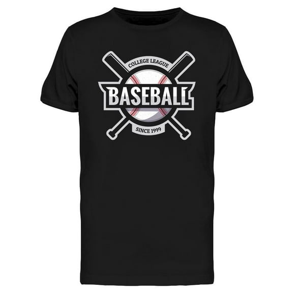 Baseball Ball With Bats T-Shirt Men -Image by Shutterstock, Male Small