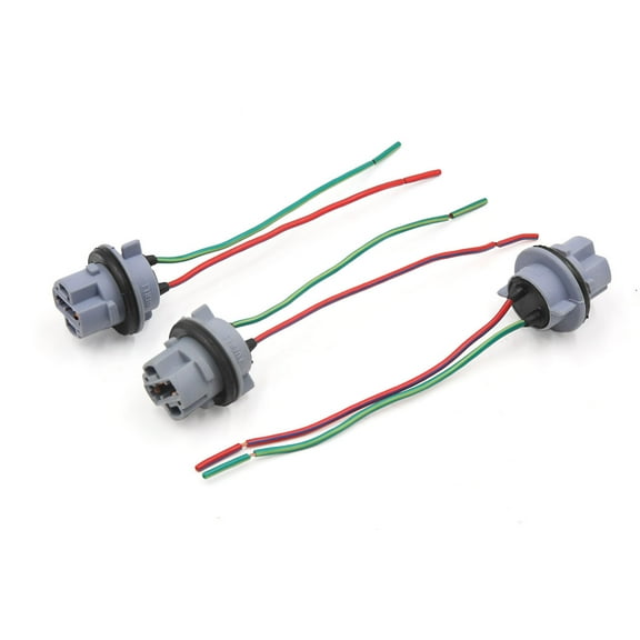 Unique Bargains 3 Pcs T20  COB Light Bulb Socket Holder with Wire Connector for Car Truck