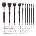 DUcare 10pcs Makeup Brushes Kabuki Brush Set Synthetic Makeup Brush
