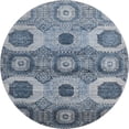 thumbnail image 2 of Addison Rugs Mayfield Premium Machine Washable Transitional Panels Blue Round Rug, 8' x 8', 2 of 6
