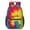 Red and Green, variant on Red and Green Tie Dye Pattern 17" School Backpacks for Teens,Waterproof Oxford Fabric,S-Shape Padded Straps for School,Travel,Hiking,Camping
