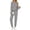 Grey, variant on Fantaslook Two Piece Sets for Women Lounge Sets Casual Long Sleeve Tops and Long Pants Vacation Travel Fall Outfits Pajama Sets