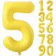 thumbnail image 1 of Globo Yeodong número 5 amarillo de 1 m para fiesta de quinto cumpleaños, 1 of 7