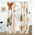 thumbnail image 2 of Insect Butterflies Leaves Black Out Curtains 72 Inch Length Curtains for Sliding Glass Doors Bedroom Living Room 2 Pack, 2 of 6