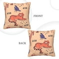 thumbnail image 3 of Square Throw Pillow Covers with Core, Tiger Deer Illustration Pillows for Sofa Beds, 16"x16", 3 of 9