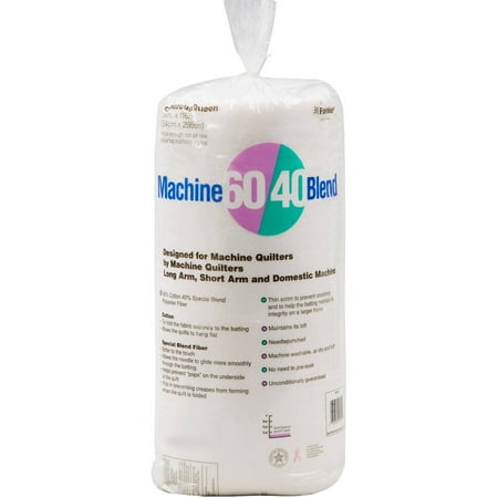 Fairfield Machine 60/40 Blend Quilt Batting, 100" x 116"