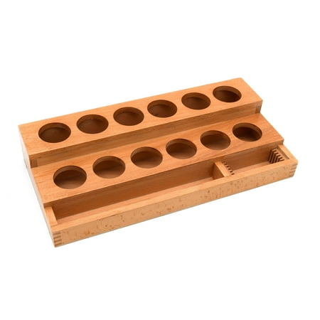 UPC: 0849230006532 | Wooden Staining Bottle Stand – Fits up to 12  30ml bottles – Eisco Labs