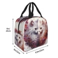 thumbnail image 2 of Pofeuu White Red Cat Couple Print Lunch Bag Lunch Box Large Capacity Insulated Lunch Bag for Adult, Leakproof Reusable Lunch Tote Bags for Work, 2 of 5