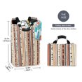 thumbnail image 2 of Yayeee Freestanding Laundry Hamper with Handle Collapsible Large Storage Basket for Clothes, Brown Abstract Dots, 2 of 7