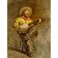 thumbnail image 3 of Eakins, Thomas 19x24 Black Modern Framed Museum Art Print Titled - The Singing Cowboy, 3 of 5