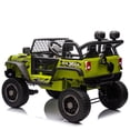 thumbnail image 5 of 24 Volt Ride on Toys Ride on Truck Car with Remote Control, 2 Seater 400W Kids Powered Ride ons Spring Suspension, 3 Speed, Bluetooth Music, Green, 5 of 15