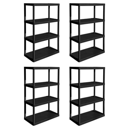 Contico 53 Inch 4 Tier Resin Indoor And Garage Storage Shelf