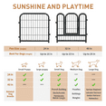 thumbnail image 3 of Petorldog 40" Metal Dog Playpen, 16 Panels, Portable Fence for Small/Medium Dogs - Indoor/Outdoor Use (Black-Silver), 3 of 9