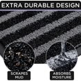 thumbnail image 3 of Extra Durable Door Mat - 30x18 Welcome Mats for Front Door - Door Mats for Outside Entry - Gray Welcome Mat - Entryway Rug - Outdoor Doormats, 3 of 6