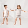 thumbnail image 5 of Summer Short Sleeve Pajama Sets Unicorn Patterns Sleepwear Nighty 95% Cotton (5-14Y), 5 of 7