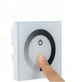 thumbnail image 4 of DC 12V-24V Touch Panel LED Light Dimmer Smart Controller Wall Mounted Switch (White), 4 of 5