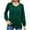 Army Green-29, variant on Womens Fall Tops Ruched V Neck Loose Fit Tunic Blouse Long Sleeve Formal Bussiness Work Shirt