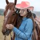 thumbnail image 5 of pstuiky Sombrero vaquero del oeste, sombrero vaquero brillante para mujer con borlas de estrella de cinco puntas, sombrero vaquero para fiestas navideñas, 5 of 6