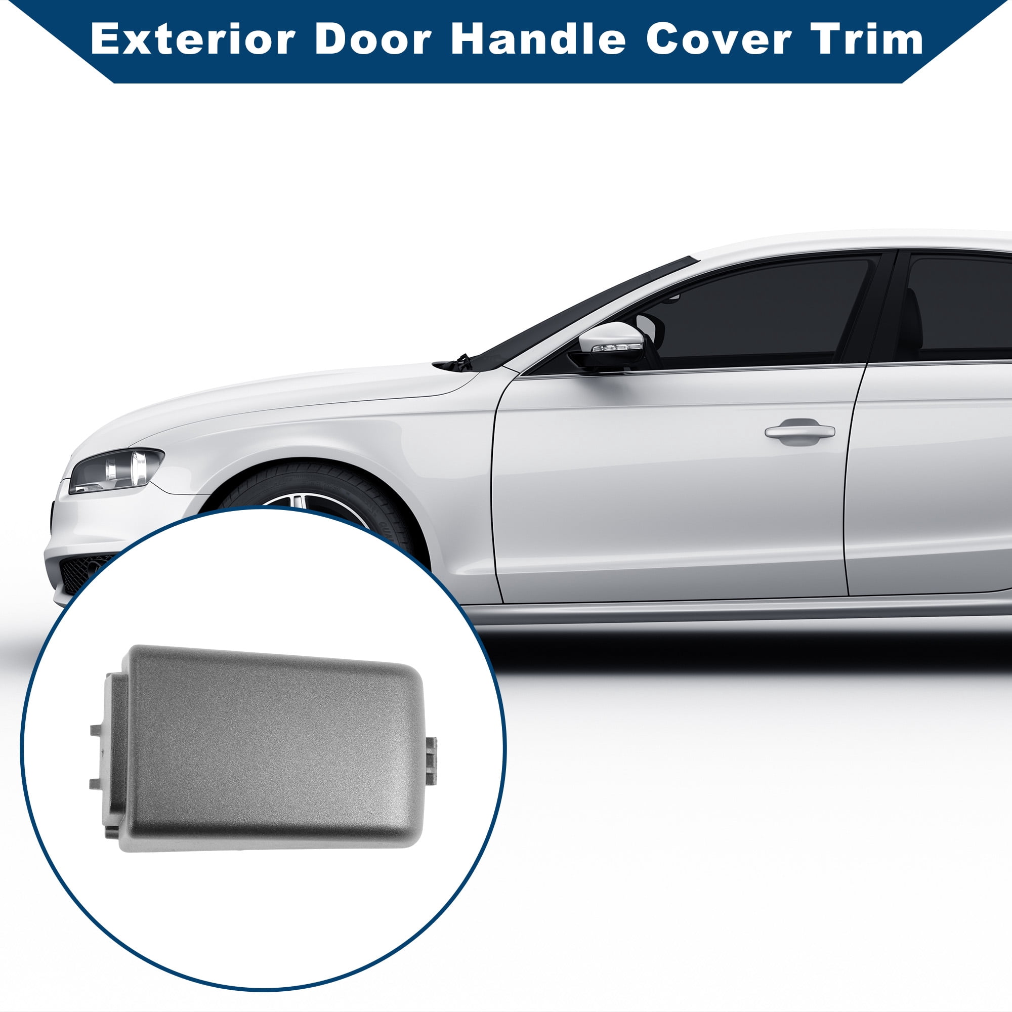 Unique Bargains Vehicle Handle Cover Gray for Land Rover Range Rover Sport 2005-2013