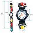 thumbnail image 5 of Reloj para niños Reloj de Cuarzo con Correa de Silicona con Esfera Redonda de Dibujos Animados Lindos a Prueba de Agua 3D, 5 of 5