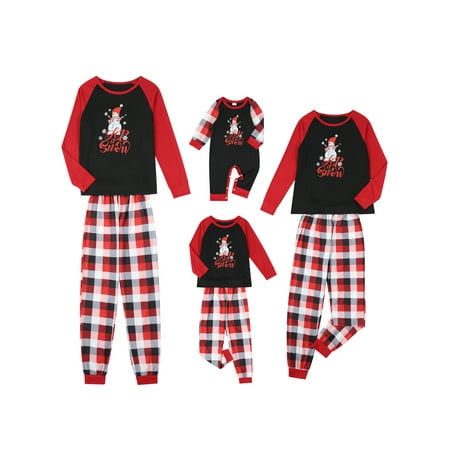 

Gwiyeopda Christmas Family Matching Pajamas Set Sleepsuit Sizes Baby-Kids-Adult