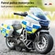 thumbnail image 2 of Modelo de motocicleta de policía para niños, juguete de aleación, extraíble, con música ligera, regalos de cumpleaños, 1:14, 2 of 4