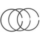 thumbnail image 1 of Kit de 3 anillos de pistón de 1,5 mm de hierro negro para generadores de motores diésel, agricultura, pesca, 178F, 1 of 14