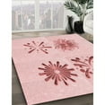 thumbnail image 3 of Ahgly Company Machine Washable Indoor Square Transitional Light Rose Pink Area Rugs, 3' Square, 3 of 7