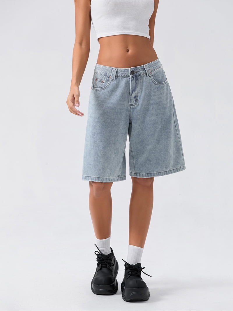 パンツ wide denim shorts M Carpenter Wide Denim Shorts – Estudio Niksen