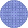 thumbnail image 1 of Ahgly Company Machine Washable Indoor Round Transitional Day Sky Blue Area Rugs, 6' Round, 1 of 7