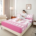 thumbnail image 4 of Castle Fairy Teens Hippie Paisley Bed Sheets,Bohemian Chic Floral King Sheets, 4 of 7