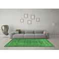 thumbnail image 3 of Ahgly Company Indoor Square Abstract Emerald Green Modern Area Rugs, 8' Square, 3 of 4