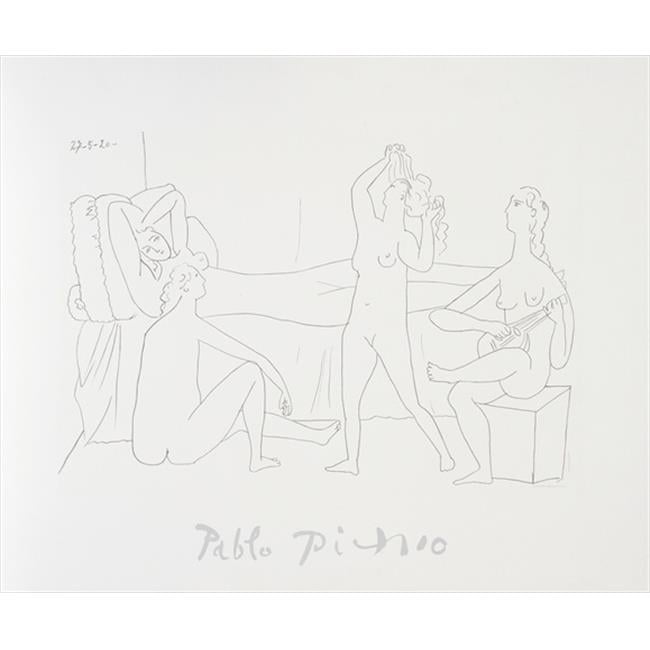 Pablo Picasso 2073 Quatre nus au harem- Lithograph on Paper