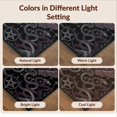 thumbnail image 7 of Design&I 5'x7' Ultra Soft Area Rug, Gothic Round Skull Moth Whimsigoth Pentagram Border Moody Snake Flowing Dynamic None Fluffy Washable Non Shedding for Bedroom Living Room Home Office, 7 of 7