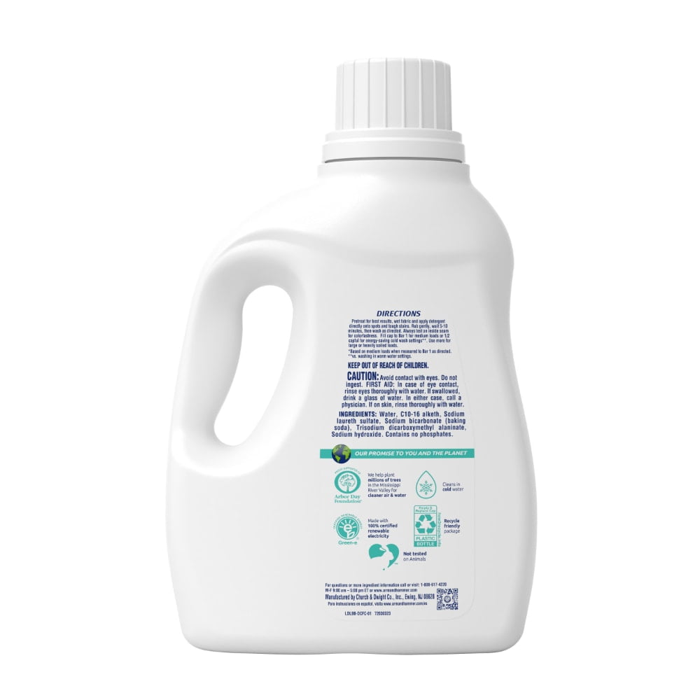 ARM & HAMMER Deep Clean Free & Clear Liquid Laundry Detergent 75 fl oz - 2 count
