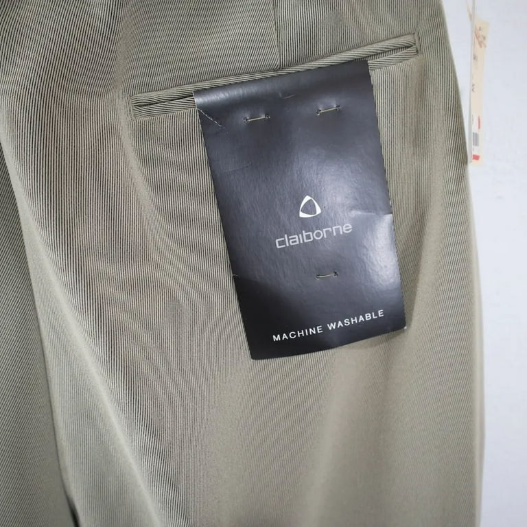 [35×29] claiborne Pleated Dress Trousers George Regular Men's Pleated Cuffed Microfiber Dress Pants