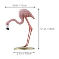 thumbnail image 2 of OUNONA Cute Pink Flamingo Ornament for Home Decoration Made of Resin and Iron Ideal for Bedroom or Living Room, 2 of 8