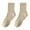 Khaki, variant on Eoperou 1 Pair Autumn Winter Unisex Socks Middle Tube Solid Color Moisture Absorption Stretchy Men Women Knitted Socks for Daily Wear